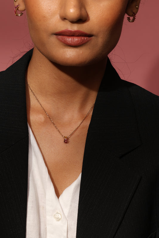 Sunset Ombre gemstone 14k gold set